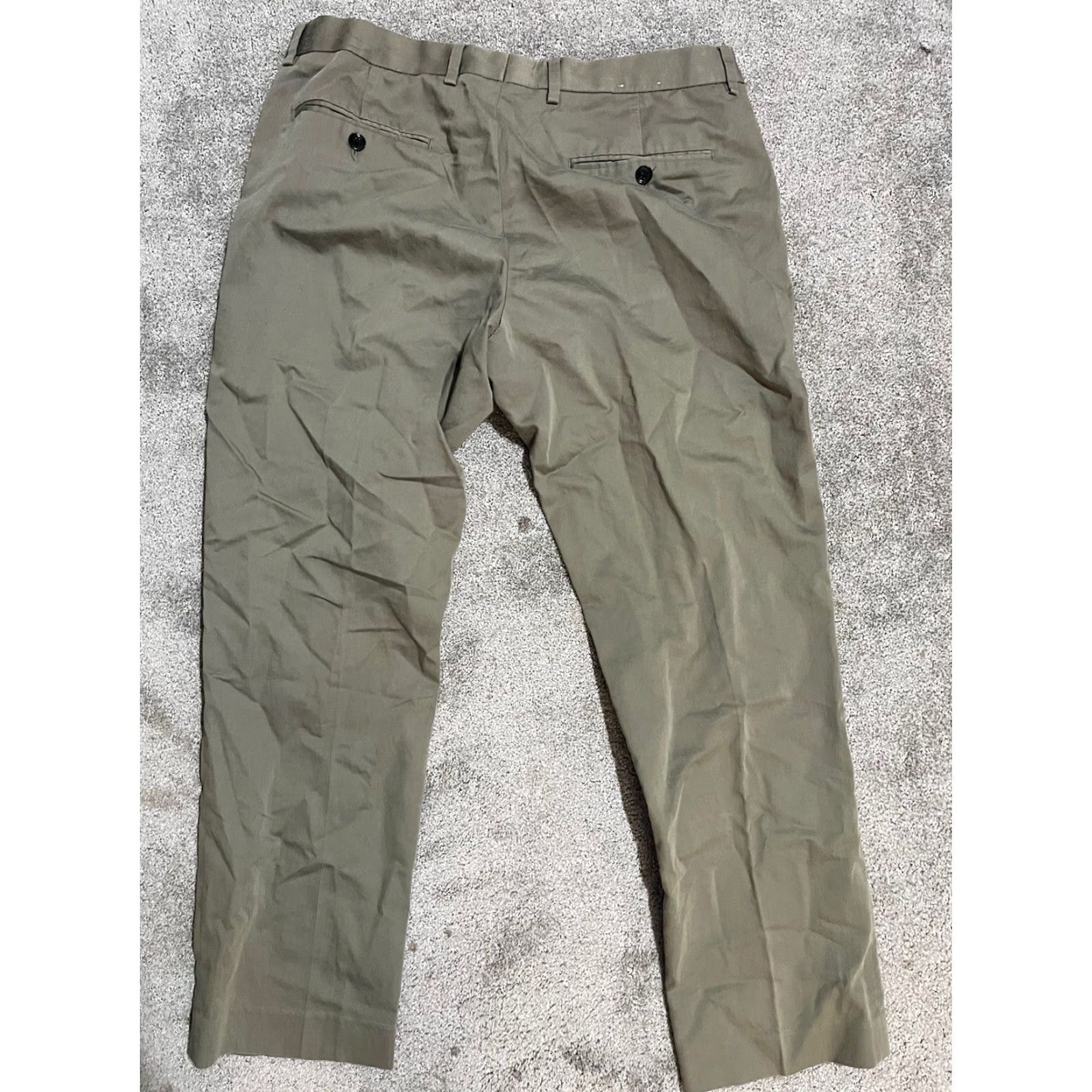 Express Express Pants Mens Dress Pants 33x30 Brown Photographer Straight Leg Cotton Wool Canvas Regular Mens Brown Dress Pants Express Photographer 90s? Size US 33 - 3 Thumbnail