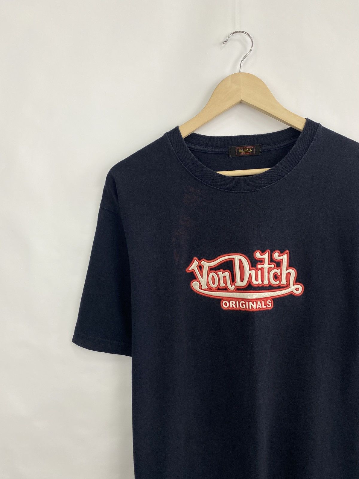 Vintage × Von Dutch 🇺🇸 Vintage 90s Von Dutch Big Logo T-Shirt Rare Retro Hype Y2K Size US L / EU 52-54 / 3 - 2 Thumbnail