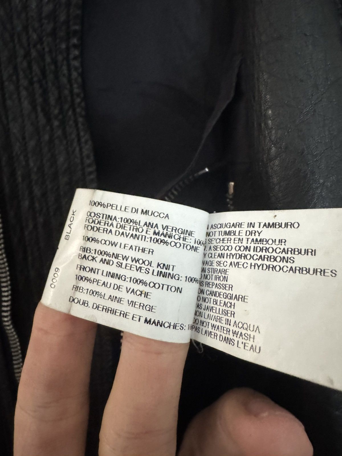 Rick Owens Olmar & Mirta Intarsia Leather Jacket 48 Size US M / EU 48-50 / 2 - 4 Thumbnail