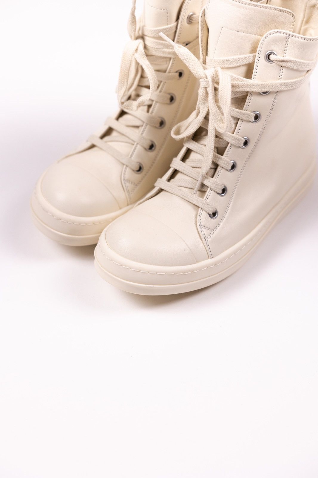 Rick Owens × Rick Owens Drkshdw Rick Owens DRKSHDW Leather High Top Sneakers Size US 5 / IT 35 - 3 Thumbnail