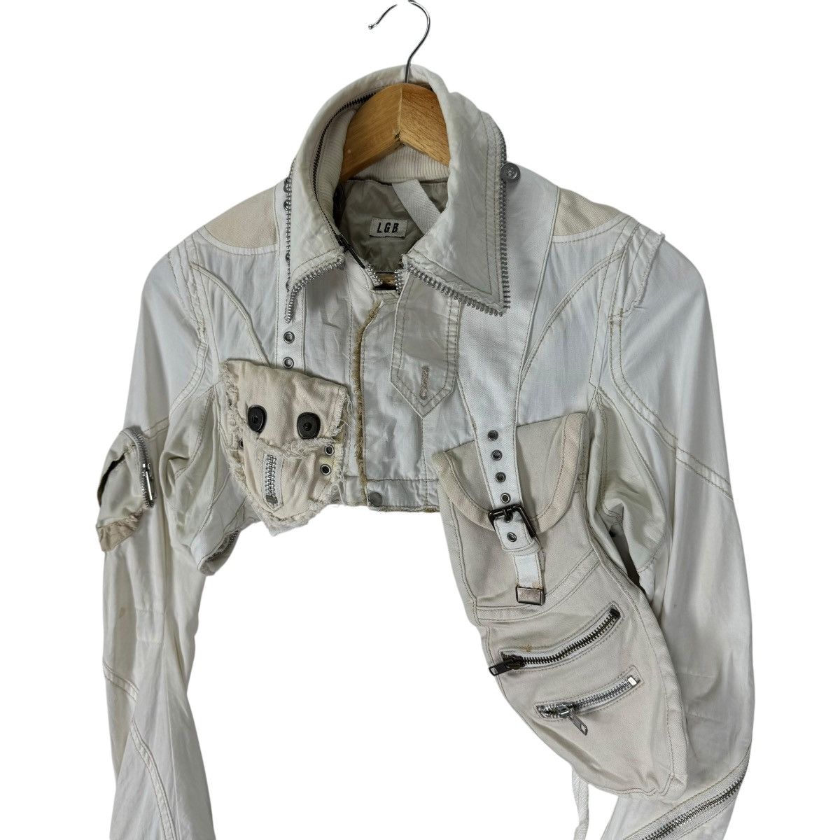 Le Grande Bleu (L.G.B.) 🌟00s L.G.B PARACHUTE DETACHABLE HOLSTER JACKET Size US XS / EU 42 / 0 - 12 Thumbnail