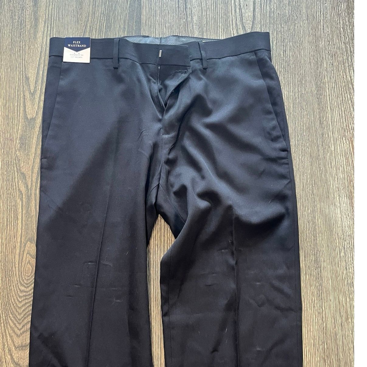 Haggar NWT Haggar Mens Dress Pants Straight Fit Black Sz 32x32 Size US 32 / EU 48 - 3 Thumbnail