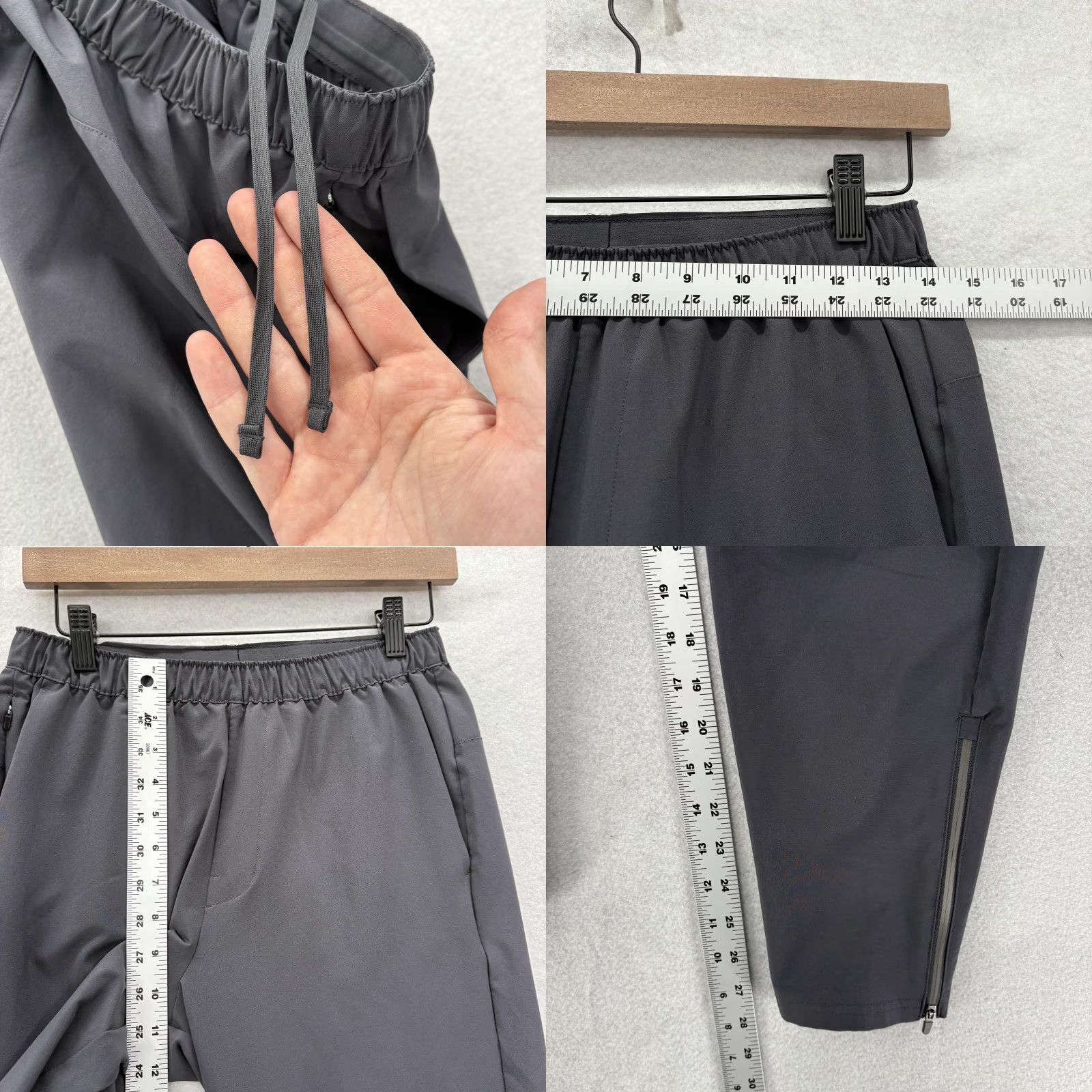 Vintage VRST Pants Mens Small Gray Stretch Zip Ankle Running Gym Training Yoga Size US 29 - 8 Thumbnail