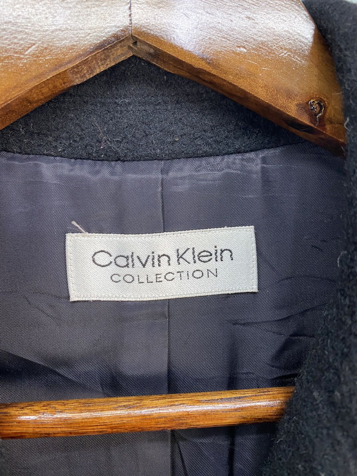 Calvin Klein Calvin Klein Collection Wool Trench Coat Size S / US 4 / IT 40 - 4 Thumbnail