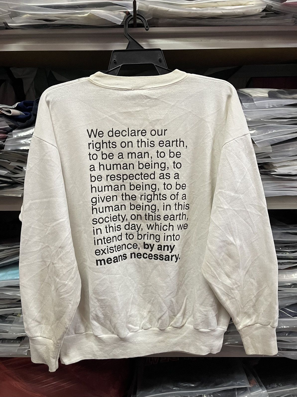 Vintage Vintage 90s Malcom X Sweatshirt🔥🔥🔥 Size US L / EU 52-54 / 3 - 7 Thumbnail