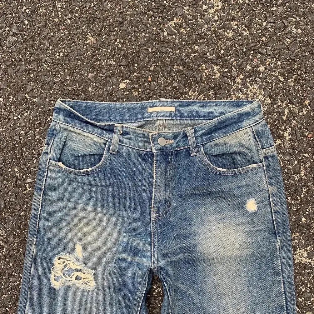 HARE 💥GRAIL💥HARE JEANS 30x31 RIPPED TROUSERS DENIM RUGGED PANTS Size US 30 / EU 46 - 2 Thumbnail