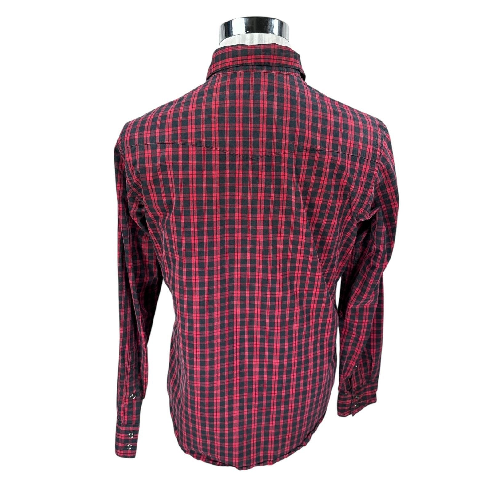 Polo Ralph Lauren Polo Ralph Lauren Western Shirt Men's Medium Red Black Plaid Size US M / EU 48-50 / 2 - 5 Thumbnail
