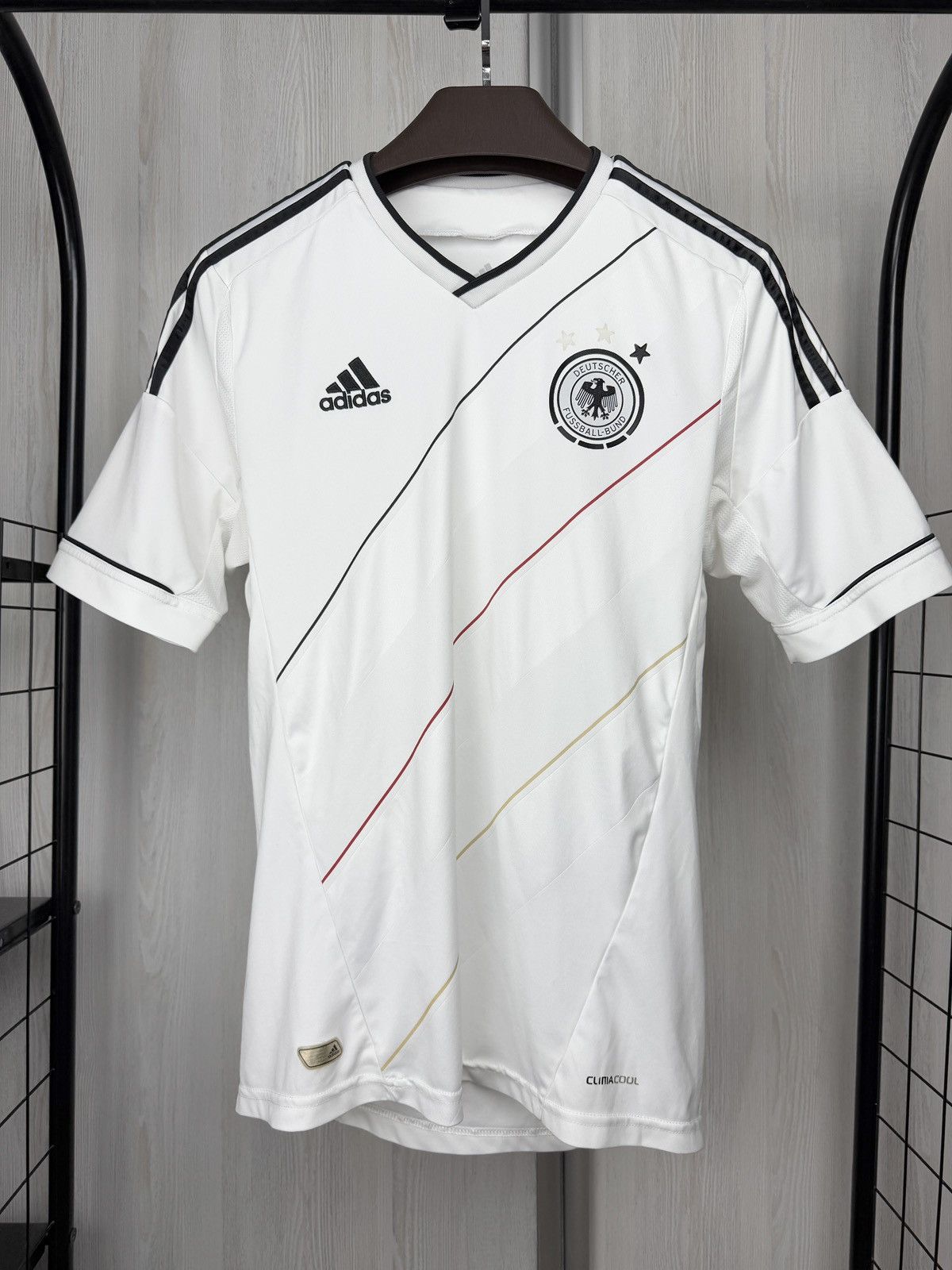 Adidas Germany National Team 2012 2014 Home Soccer Jersey Adidas Size US S / EU 44-46 / 1 - 2 Thumbnail
