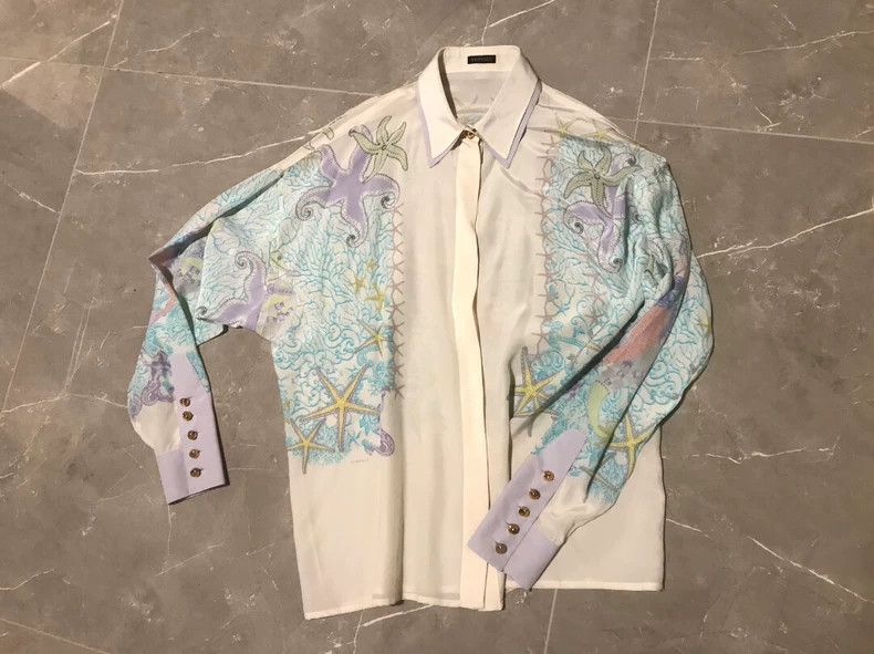 Versace Versace Starfish silk texture Size US S / EU 44-46 / 1 - 1 Thumbnail