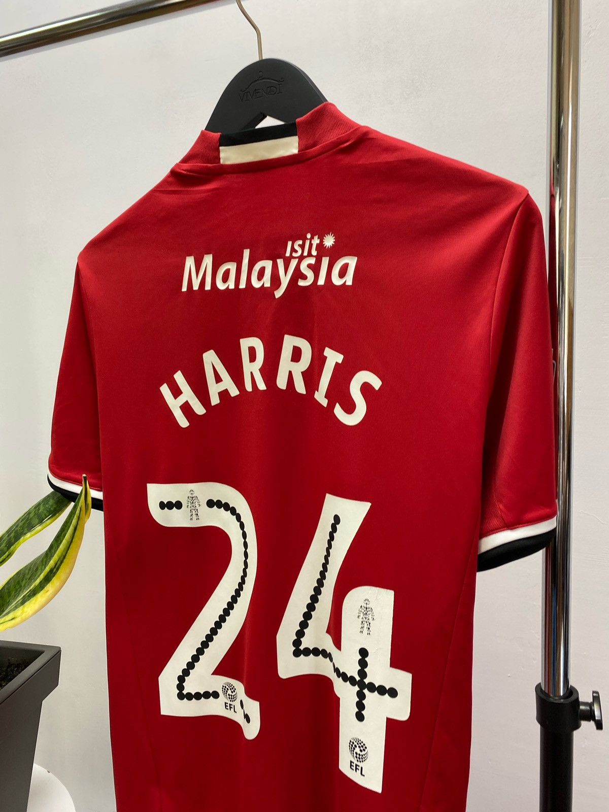Adidas Cardiff City Jersey 2016 2017 #24 Harris Away Football Size US M / EU 48-50 / 2 - 18 Thumbnail