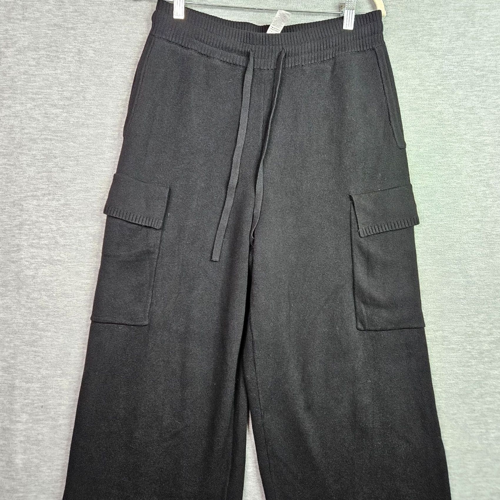 Alo Alo Yoga Pants Women Large Black Straight Leg Stretch Athleisure Lounge Size 36" / US 14 / IT 50 - 3 Thumbnail