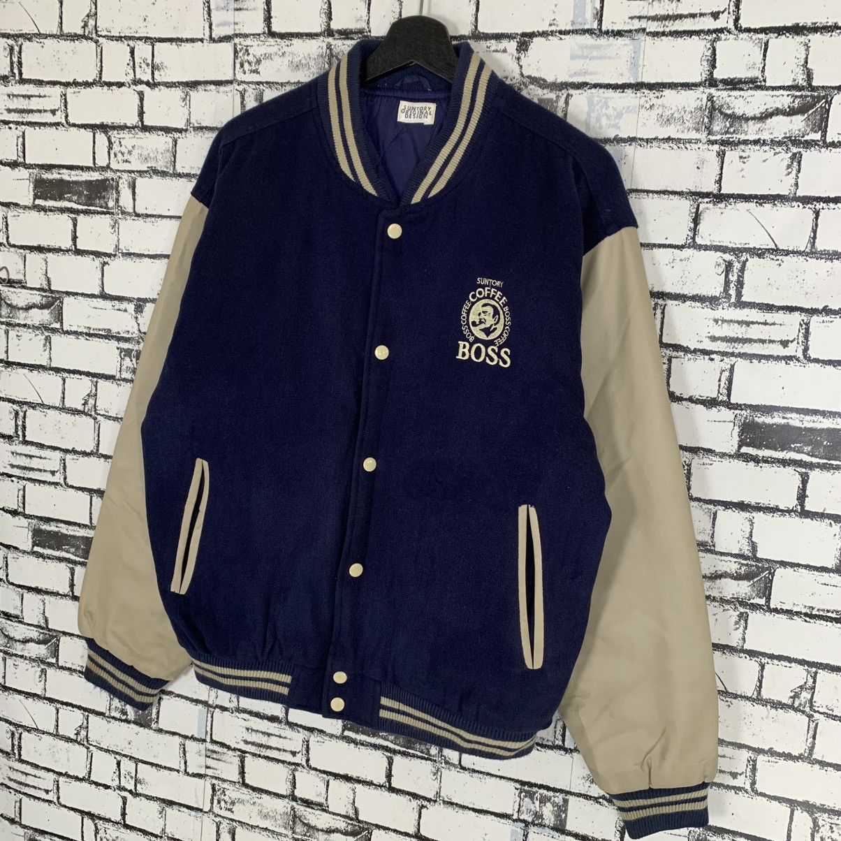 Vintage Vintage Suntory Coffee Boss Varsity Jacket Size US L / EU 52-54 / 3 - 2 Thumbnail