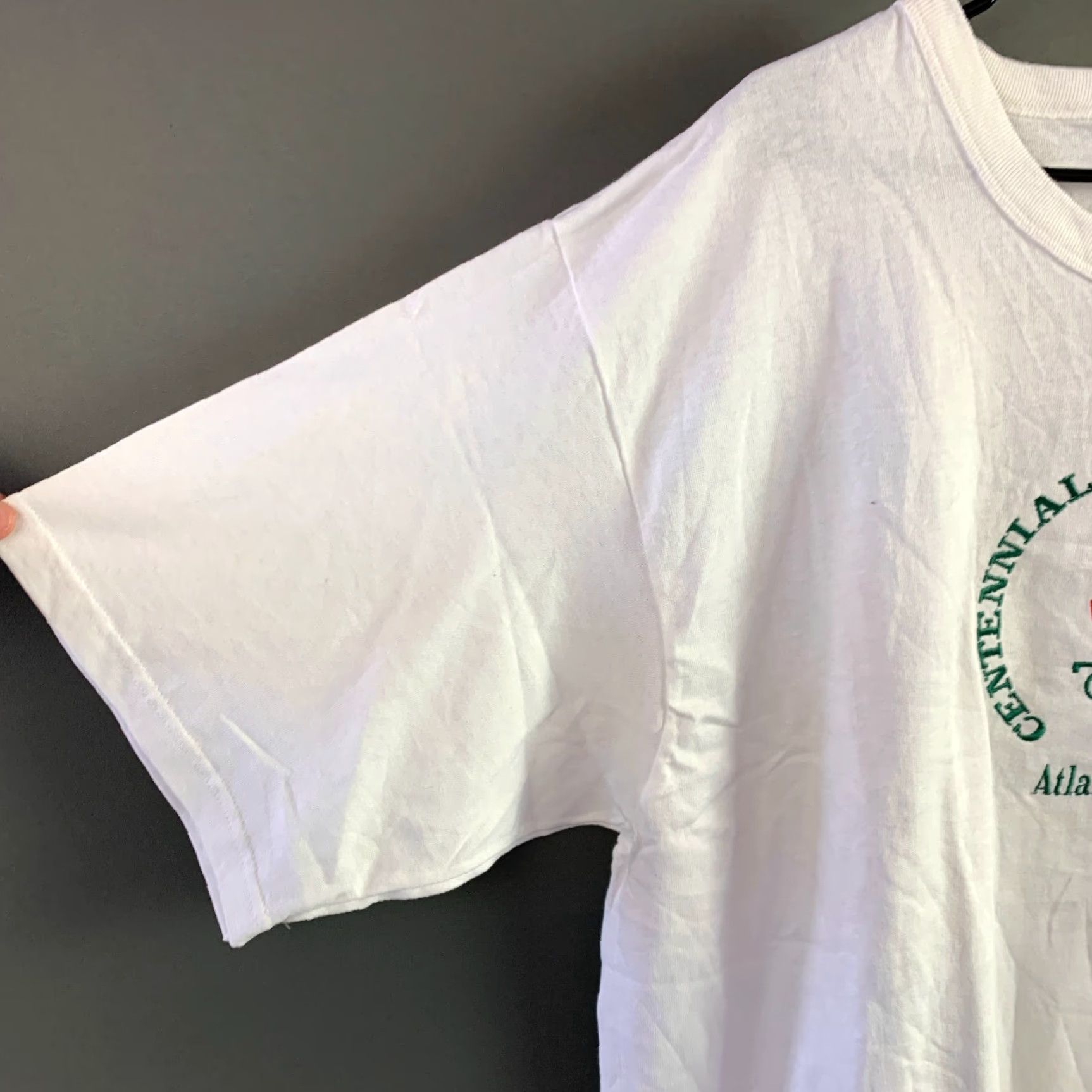 Champion VINTAGE 1996 Centennial Olympics Atlanta Champion Tee T-Shirt 2XL White Mens NWT Size US XXL / EU 58 / 5 - 2 Thumbnail