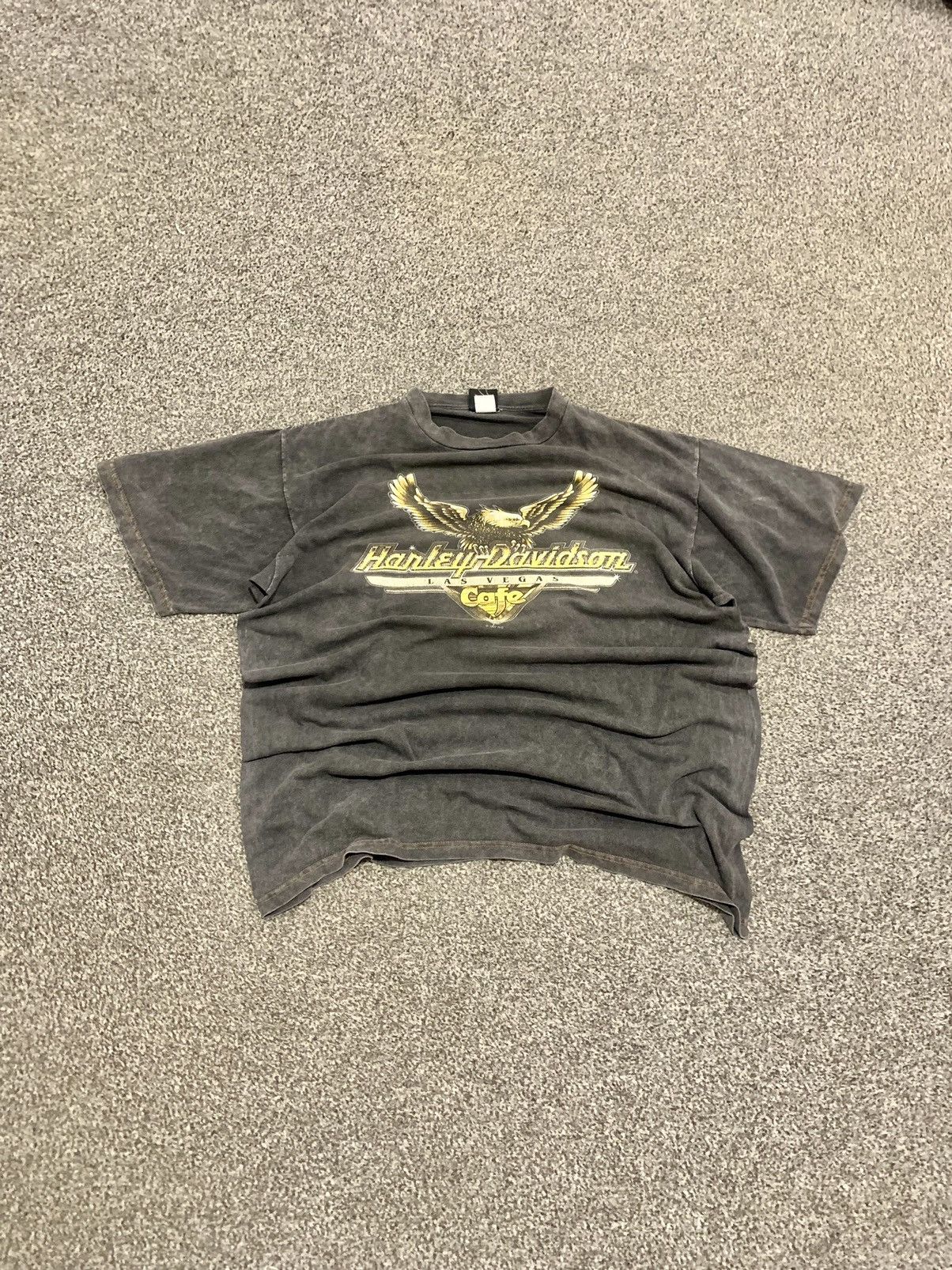 Harley Davidson × Vintage Faded 1997 Harley Davidson Eagle Printed Tshirt Size US L / EU 52-54 / 3 - 1 Thumbnail