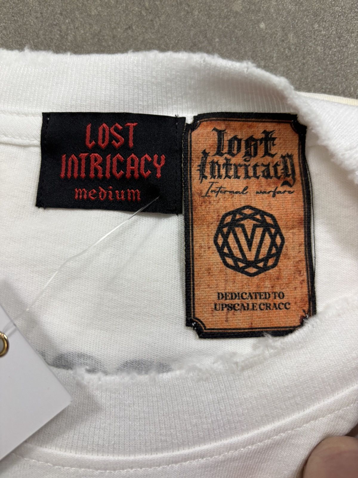 LOST INTRICACY Lost Intricacy Lost Outline Shirt, White Size US M / EU 48-50 / 2 - 6 Thumbnail