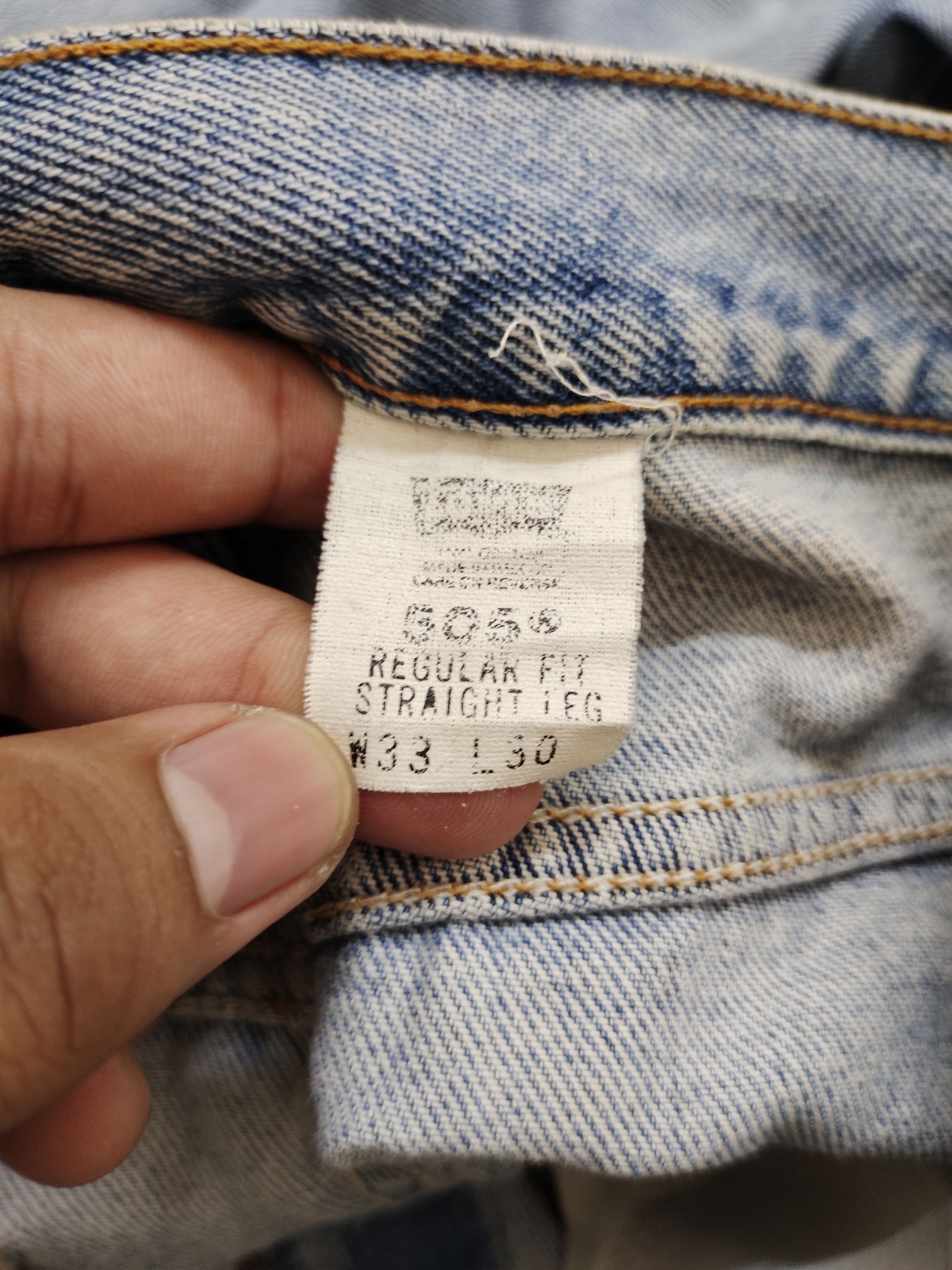 Levi's Vintage 90s Levis Lot 505 Regular Fit Straight Leg Custom Size US 33 - 17 Thumbnail