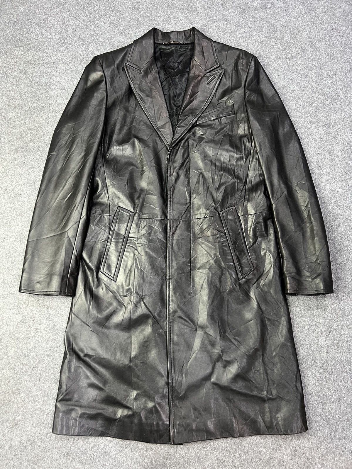 Versace Versace Leather Coats Size XL / US 12-14 / IT 48-50 - 1 Thumbnail