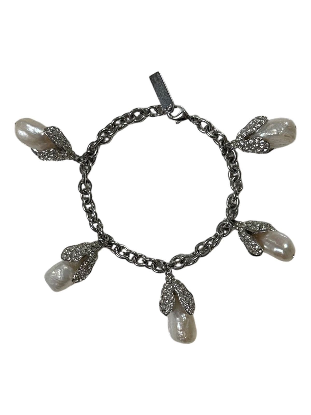 Balenciaga BALENCIAGA F/W 2015 Baroque Pearl Swarovski Crystal Bracelet Size ONE SIZE - 2 Thumbnail