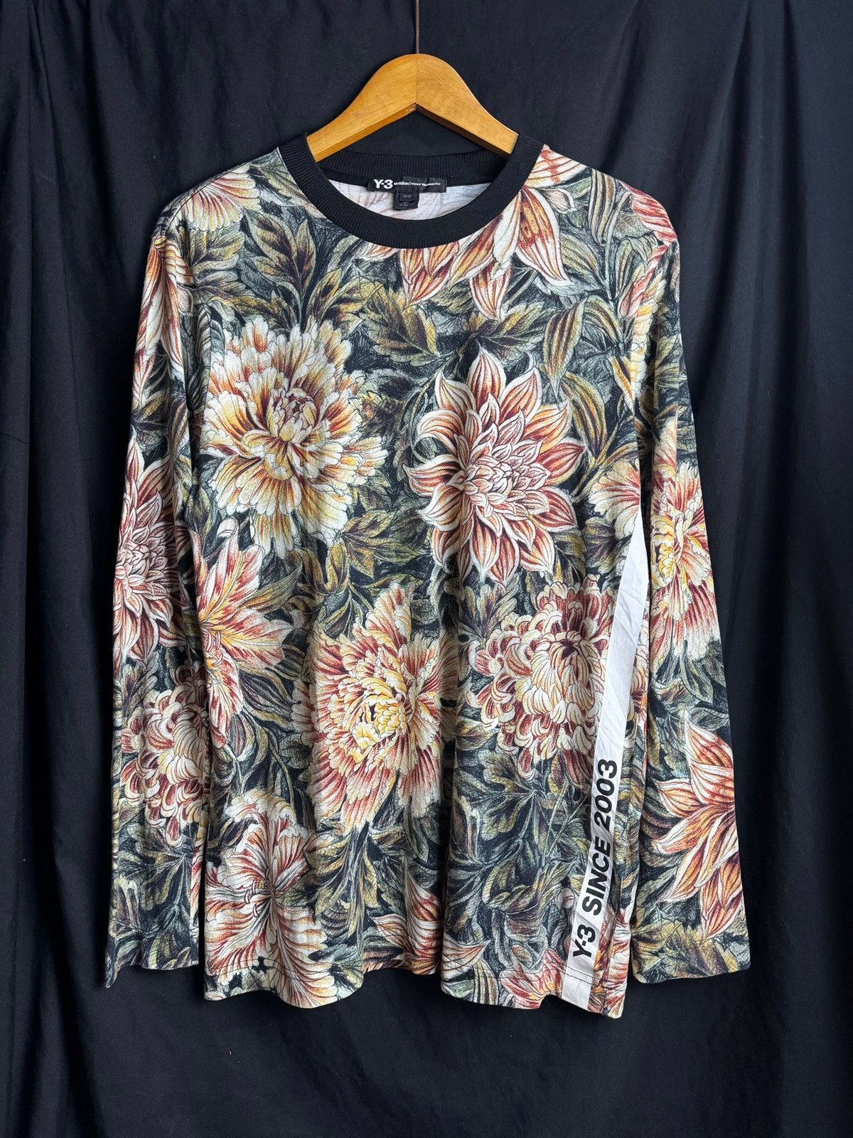 Yohji Yamamoto Yohji Yamamoto Y3 Floral Long Sleeve Size US M / EU 48-50 / 2 - 1 Thumbnail
