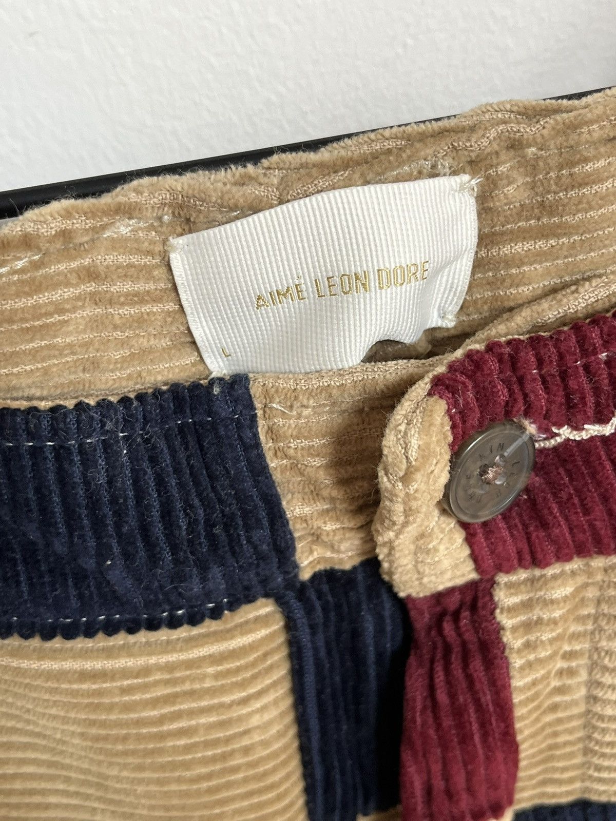 Aime Leon Dore Aime Leon Dore Patchwork Corduroy Pants Size US 34 / EU 50 - 4 Thumbnail