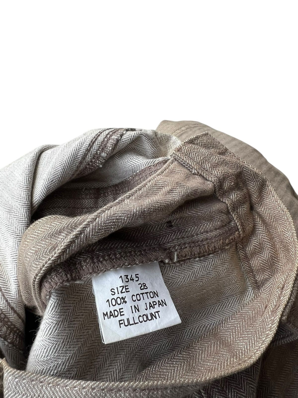 Full Count & Co. Vintage Full Count Japan Dirty Mud Stains HBT Trouser Pant Size US 28 / EU 44 - 22 Thumbnail