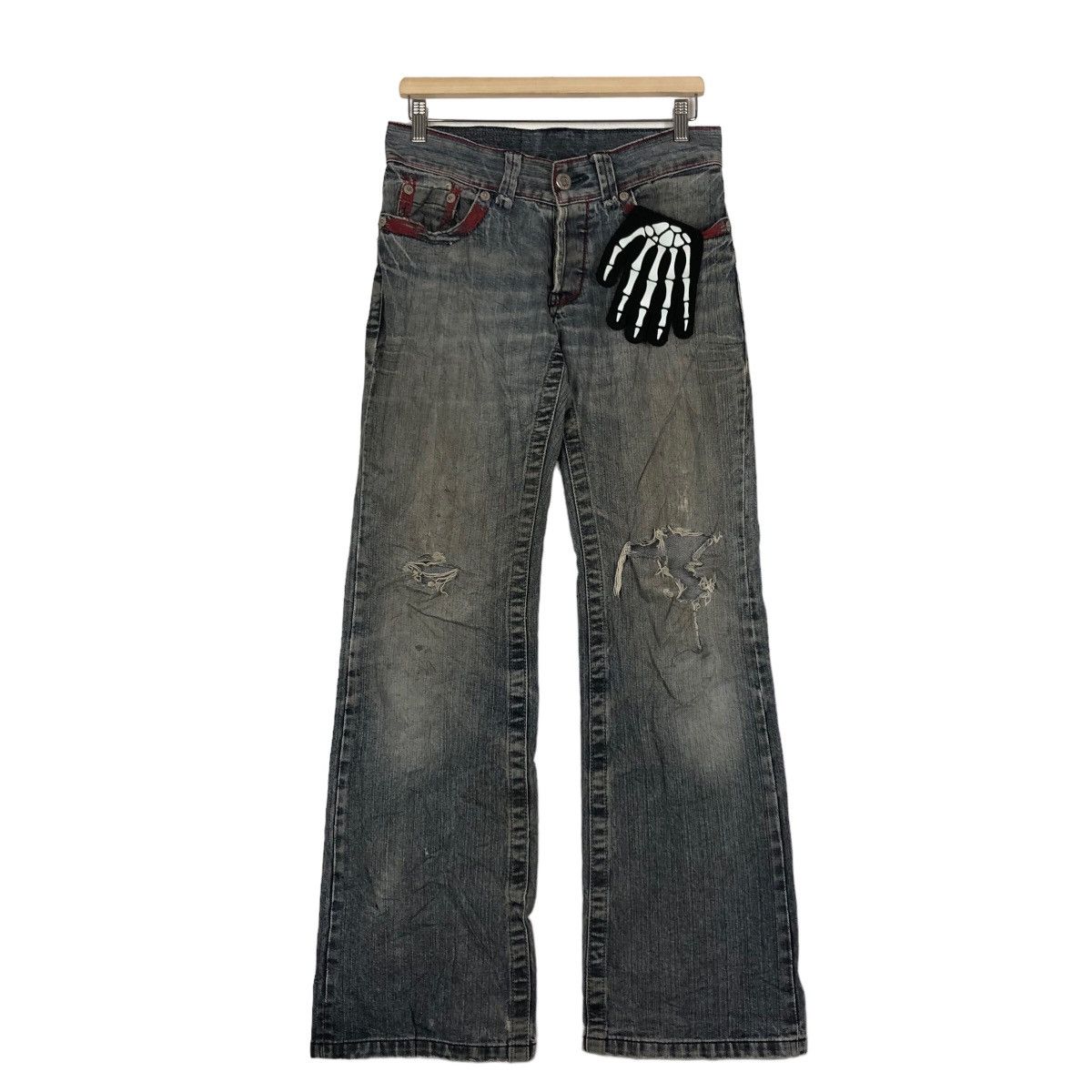 Japanese Brand RARE VINTAGE DISTRESSED DENIM JEANS 29125=HOMME ISSEYMIYAKE Size US 30 / EU 46 - 2 Thumbnail