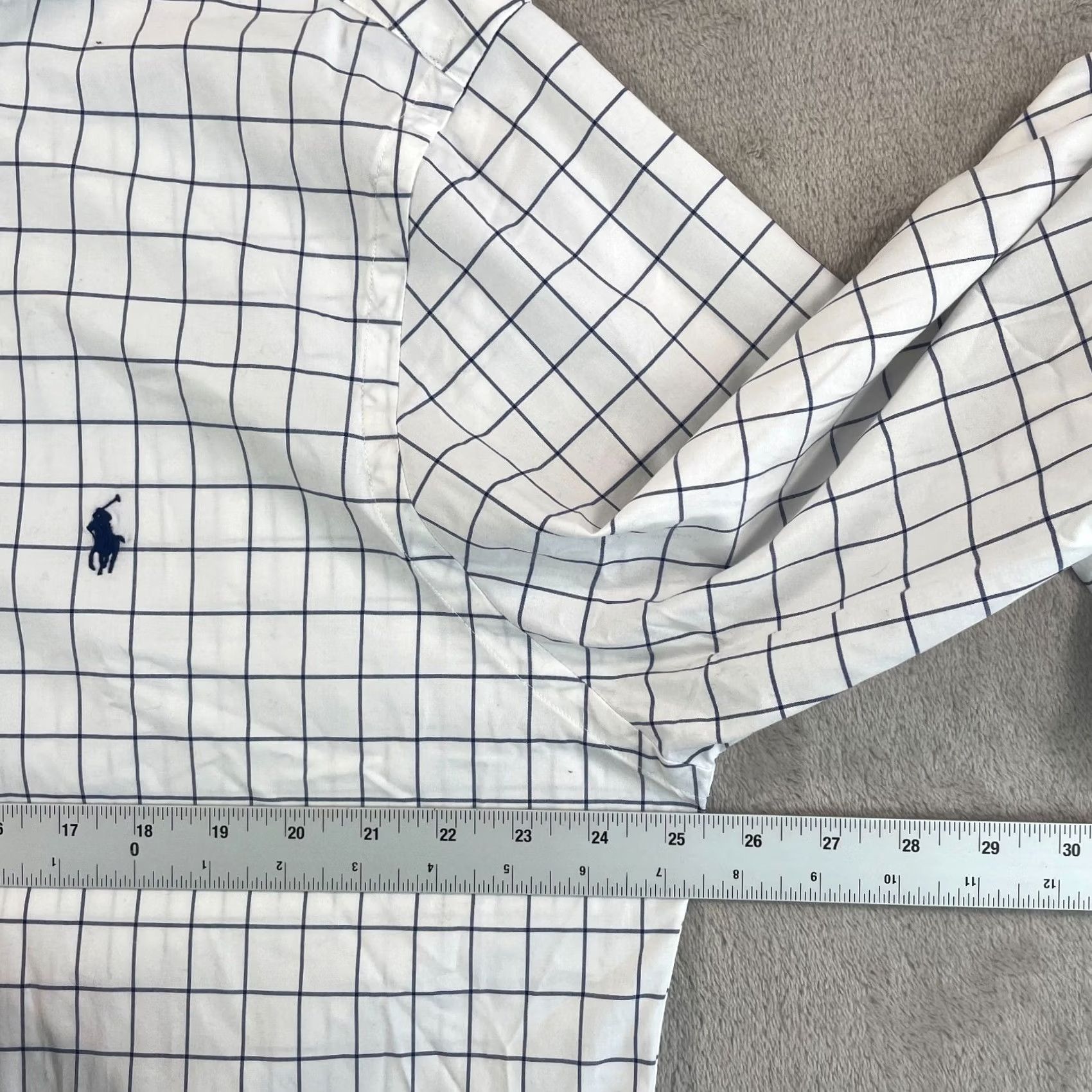 Polo Ralph Lauren Polo Ralph Lauren Oxford Shirt Men 2XL White WindowPane Slim Fit Pony Preppy Shirt Size US XXL / EU 58 / 5 - 5 Thumbnail