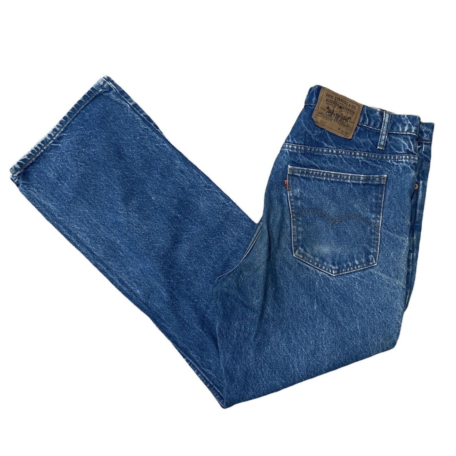 Levi's Vintage Levi 517 Jeans Sz 38x31 USA Orange Tab 40517-0215 Size US 38 / EU 54 - 1 Thumbnail