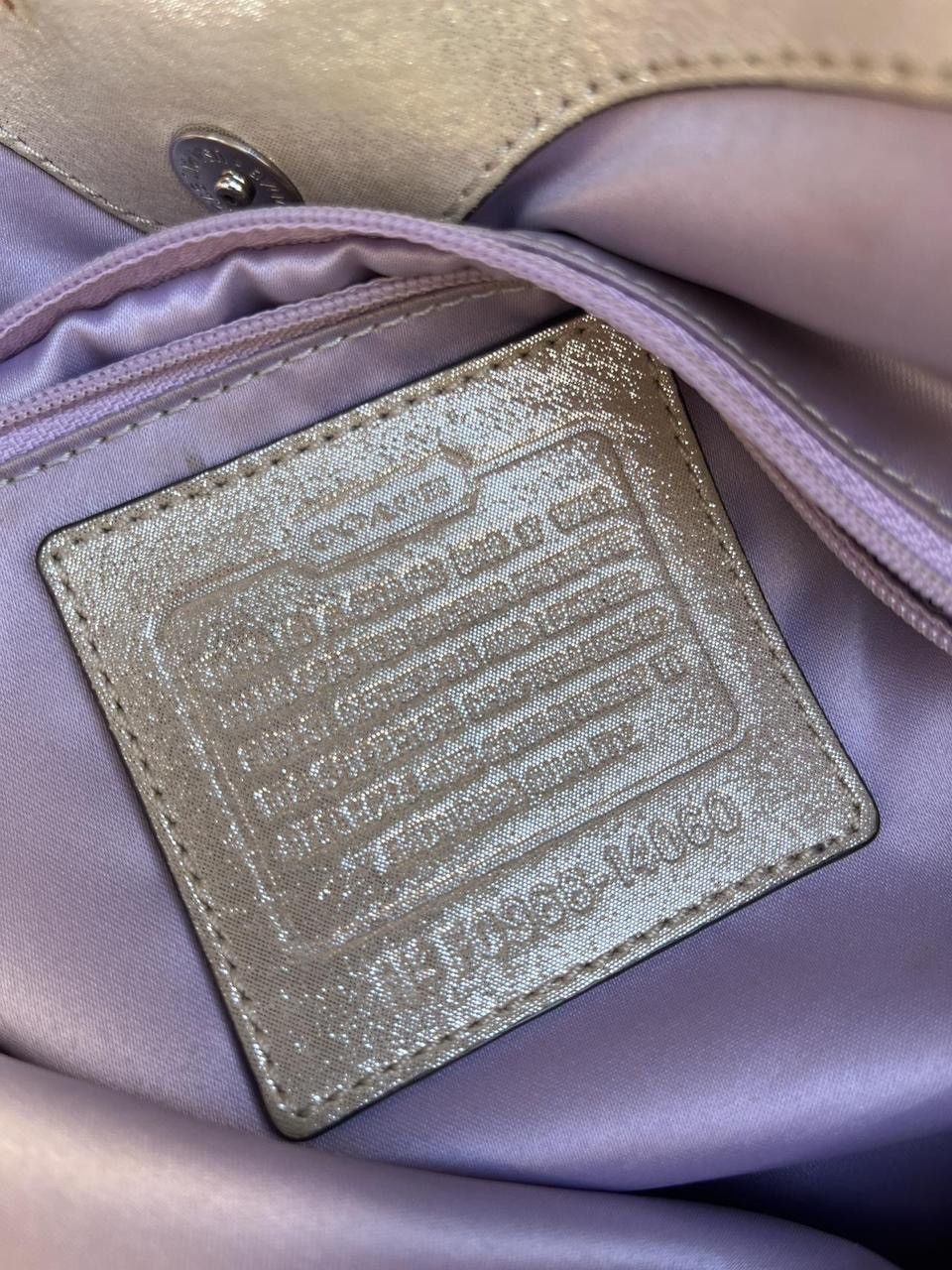 Coach Coach metallic shimmer leather tote bag Size ONE SIZE - 7 Thumbnail