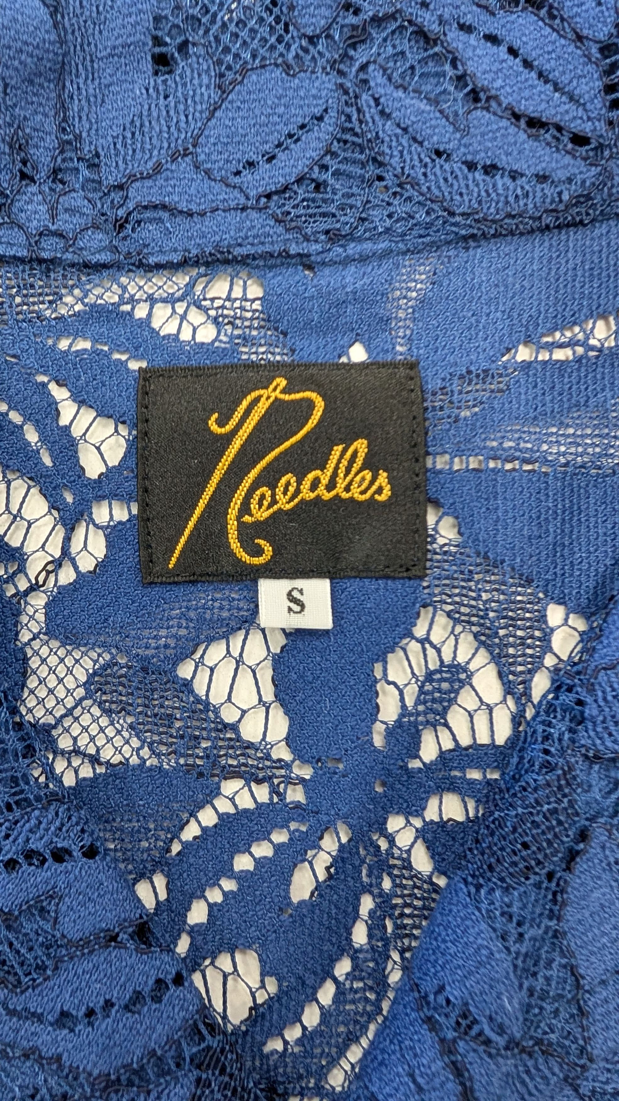 Needles Needles Navy Cabana Shirt – Floral Lace – Size Small Size US S / EU 44-46 / 1 - 3 Thumbnail