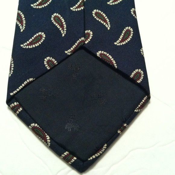 Brooks Brothers BROOKS BROTHERS MENS NEW DARK NAVY 100%SILK TIE WIDTH:3 1/2" Size ONE SIZE - 5 Thumbnail