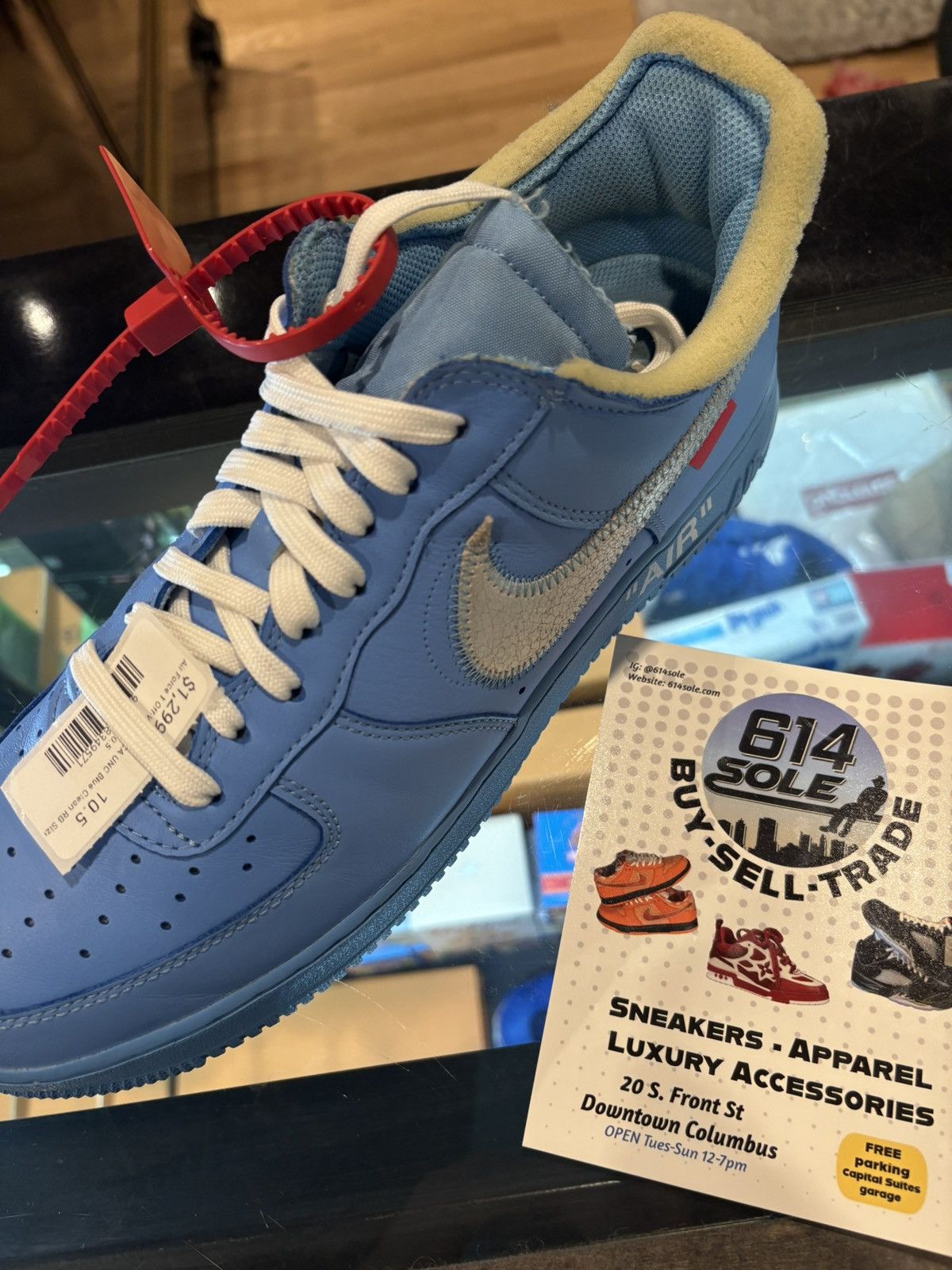Nike × Off-White Air Force 1 Off-White MCA UNC Blue Clean RB Size 10.5 Size US 10.5 / EU 43-44 - 6 Thumbnail