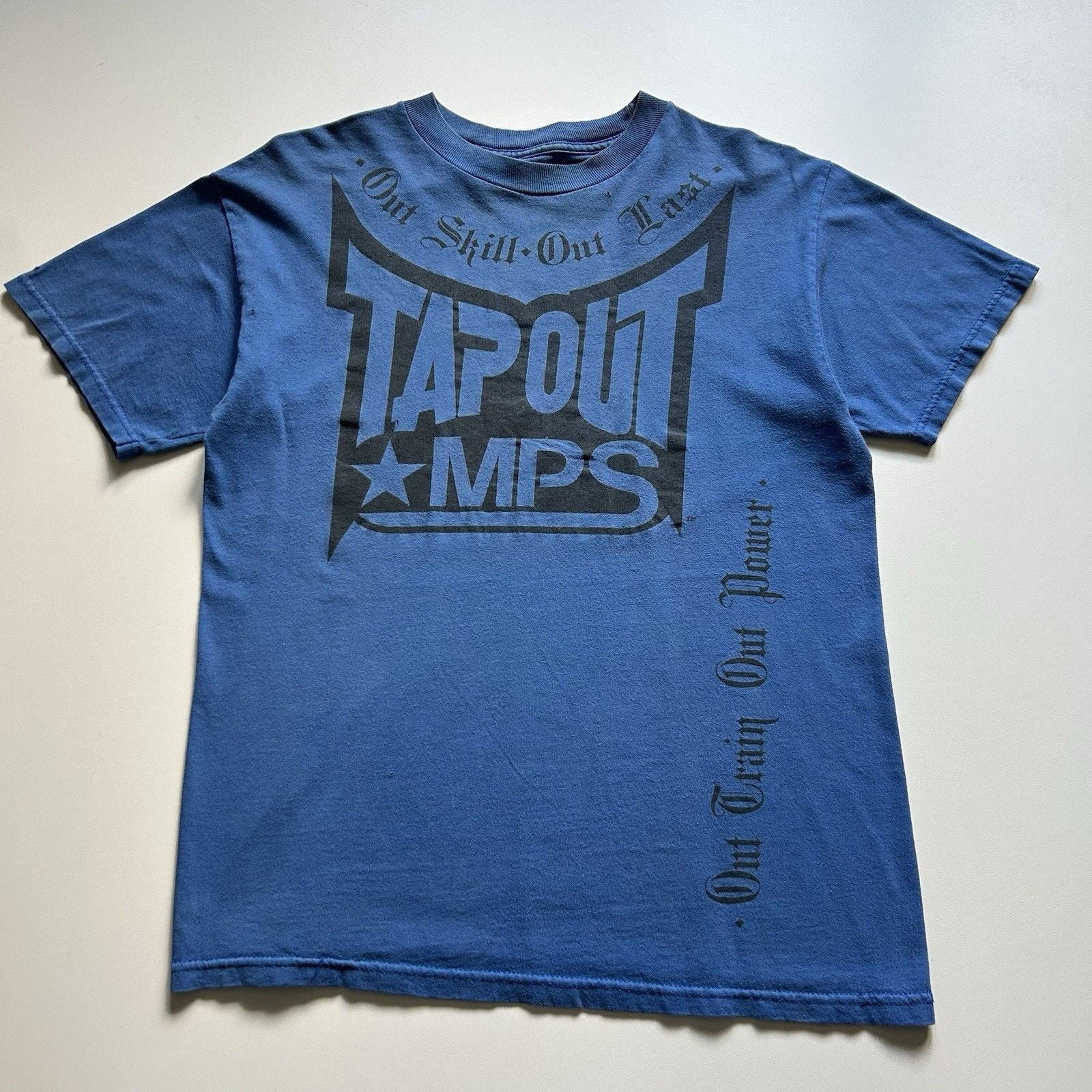 Tapout Vintage TAPOUT MPS T Shirt Y2K MMA Promo Medium Faded Blue Size US M / EU 48-50 / 2 - 1 Thumbnail