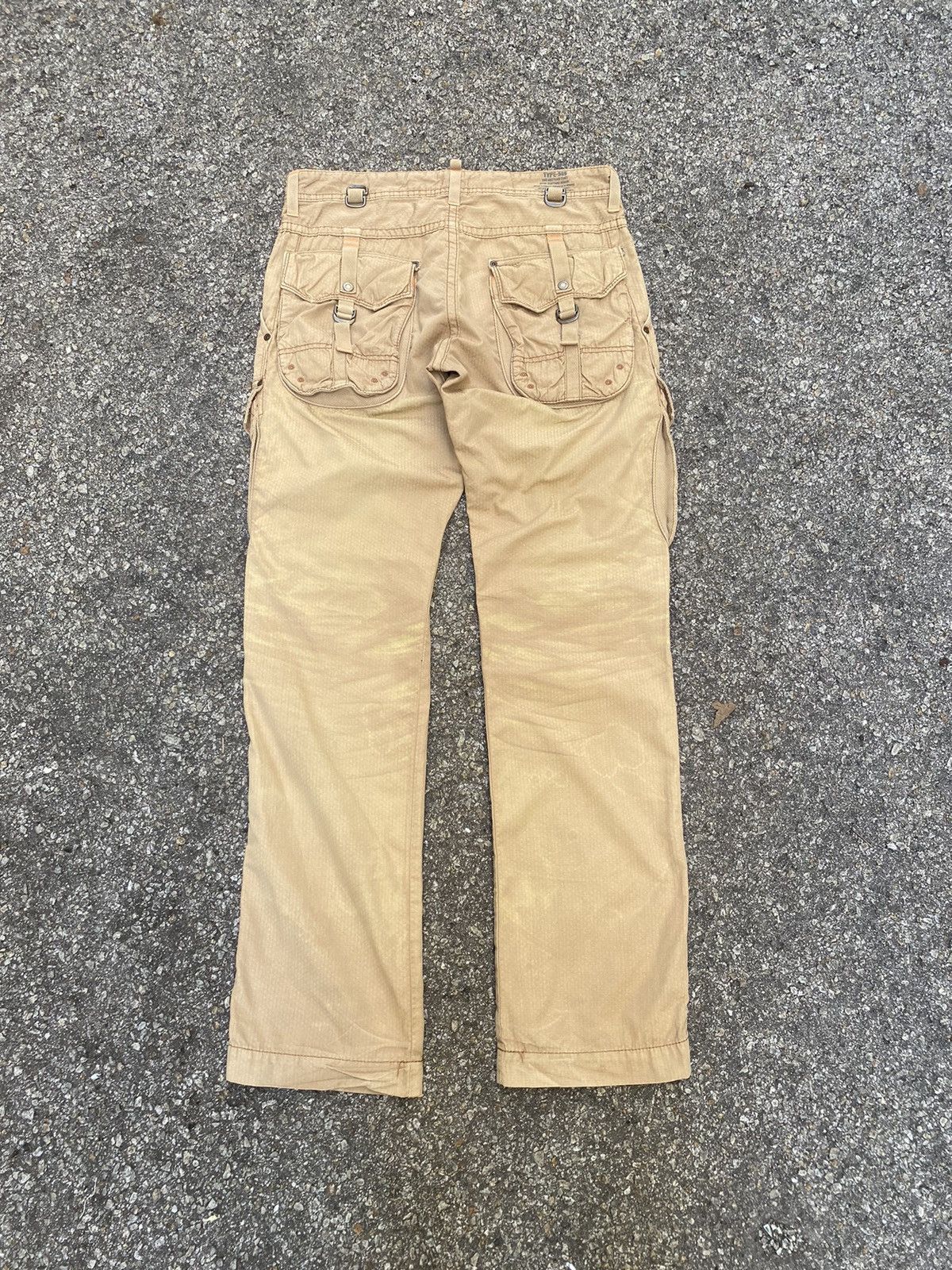 Edwin EDWIN 505 Khaki 3D Front Pocket Tactical Combat Cargo Pants Size US 33 - 6 Thumbnail