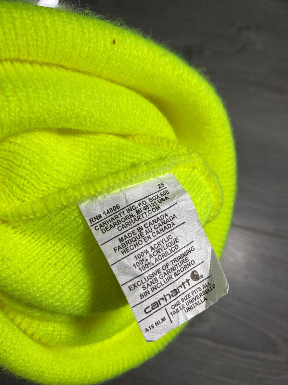 Other Carhartt cap lime/ Neon yellow Size ONE SIZE - 3 Thumbnail