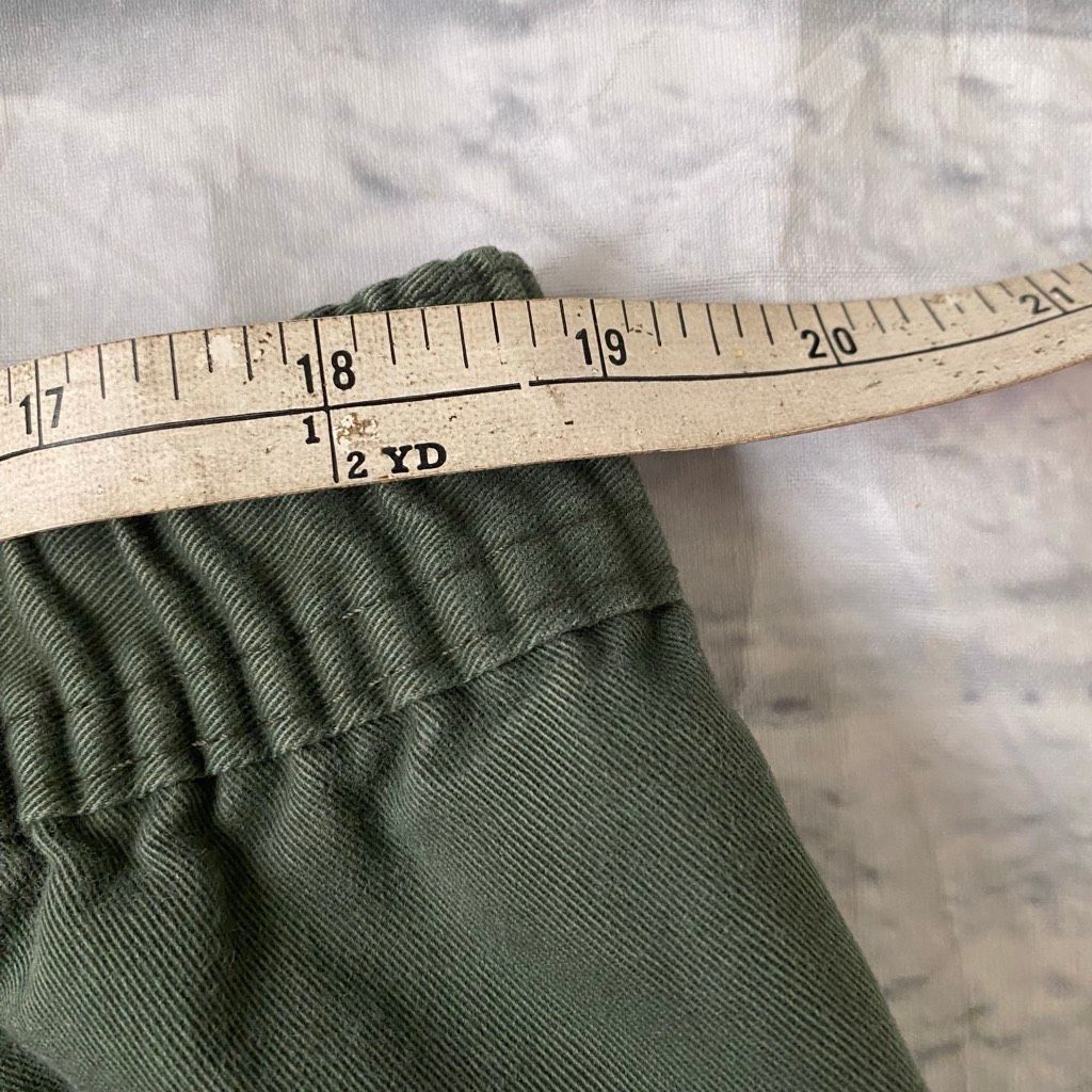 Puritan Puritan men L pull on casual pants w/zipper button & drawstring olive green Size US 40 / EU 56 - 12 Thumbnail