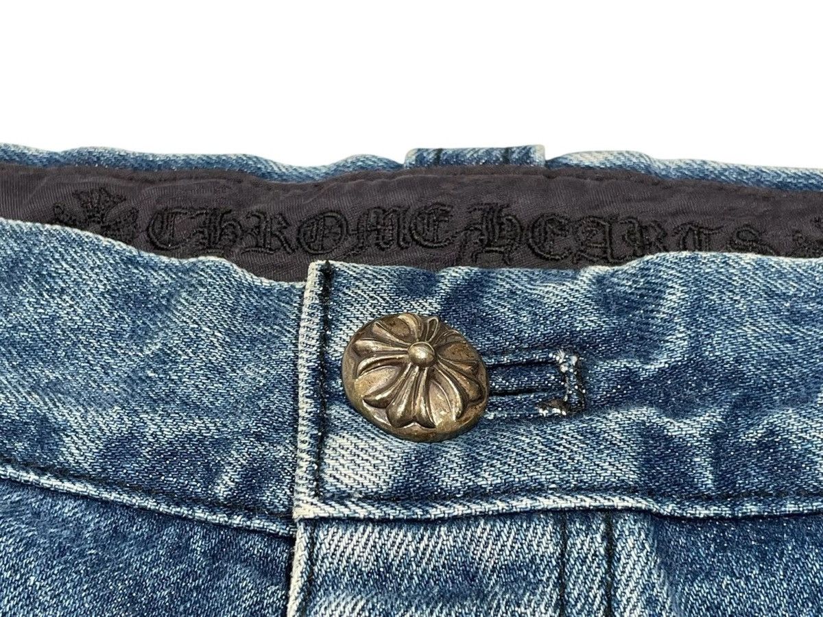 Chrome Hearts 32inch Chrome Hearts Denim Carpenter Shorts Size US 32 / EU 48 - 4 Thumbnail