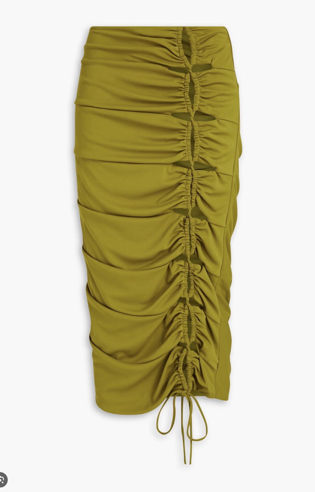 NICHOLAS Nicholas Pauline cutout bodycon ruched midi skirt 2 NWT Size 26" / US 2 / IT 38 - 1 Thumbnail