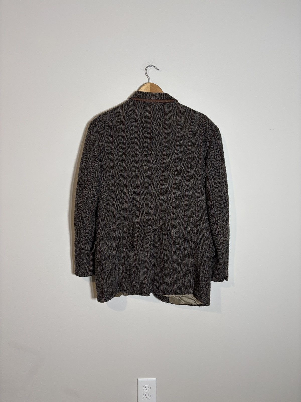 Harris Tweed Vintage Harris Tweed Handwoven Scottish Wool Harvard Blazer Size 42R - 4 Thumbnail