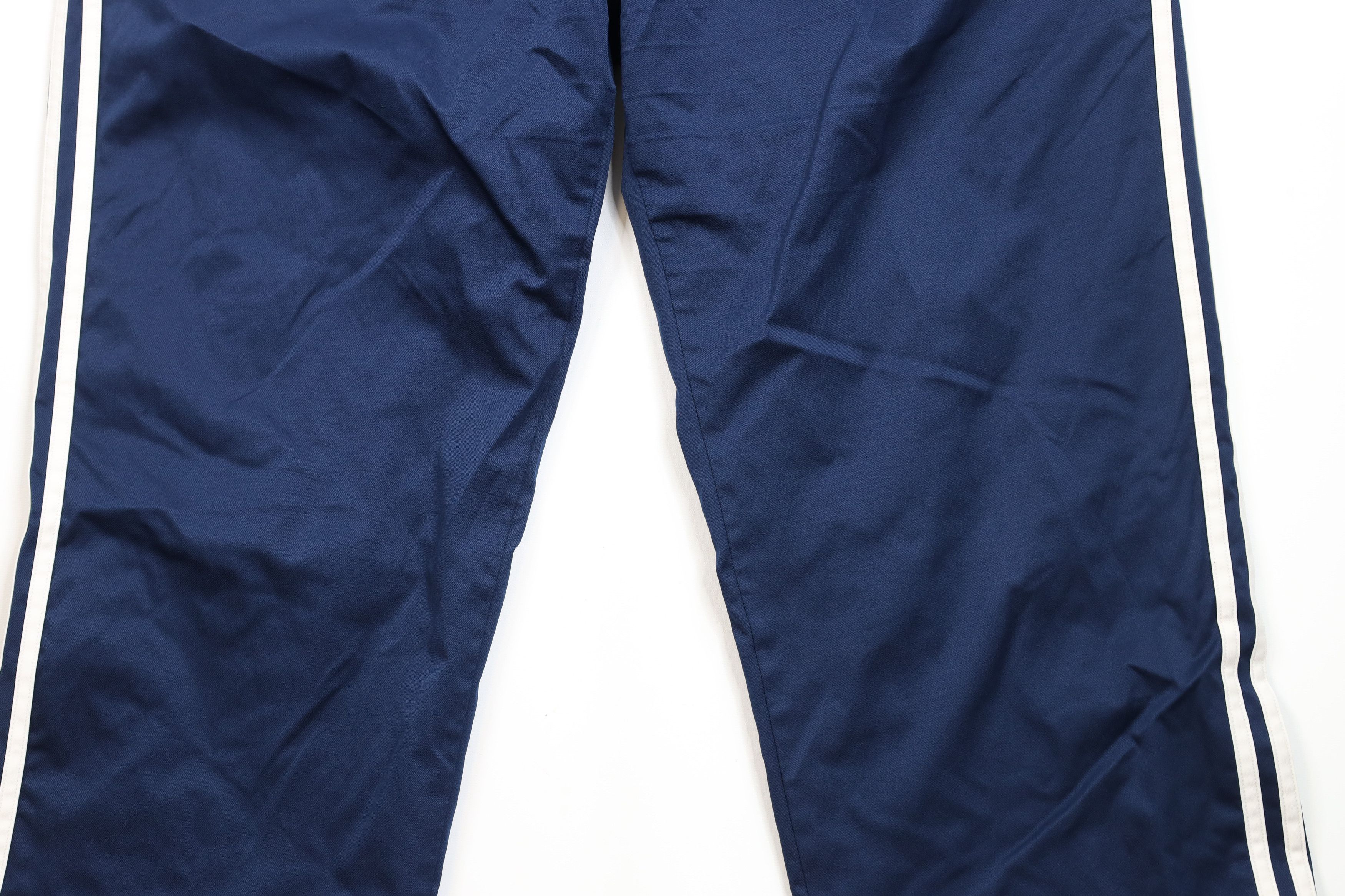 Adidas × Vintage Vintage Adidas Striped Lined Wide Leg Windbreaker Rain Pants Size US 40 / EU 56 - 3 Thumbnail