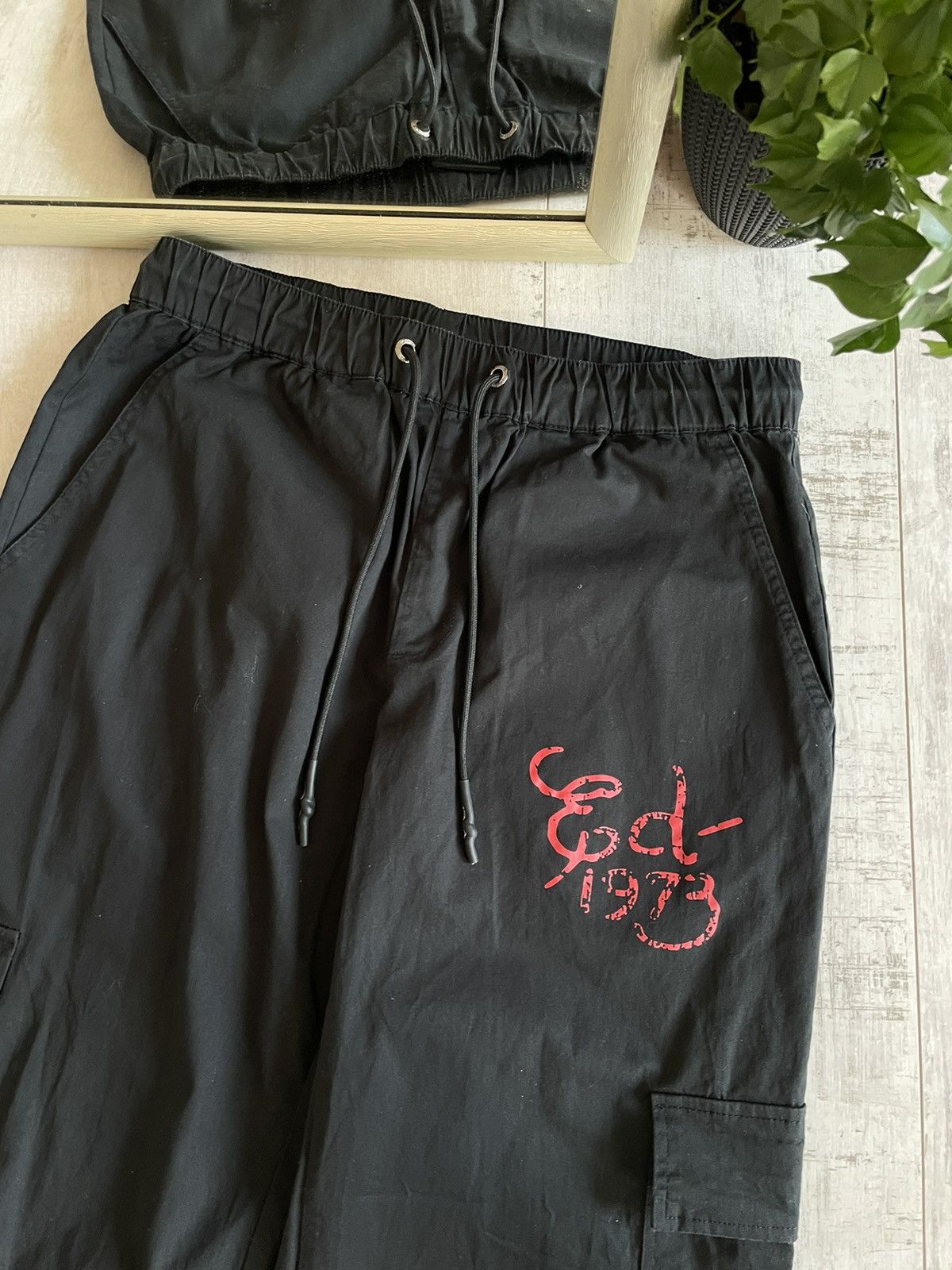 Christian Audigier × Ed Hardy × Japanese Brand Ed Hardy x Urban Outfitters Dragon Cargo Pants Y2K Parachute Size US 30 / EU 46 - 8 Thumbnail