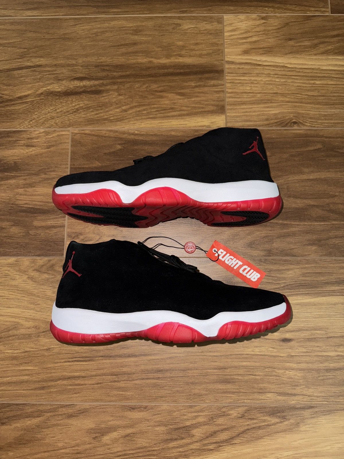 Jordan Future Black Red Suede