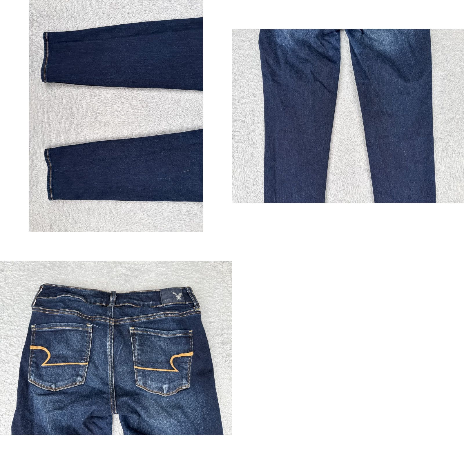 American Eagle Outfitters American Eagle Jeans Women 4 S Blue Skinny Super Stretch Cotton Blend Low 26x27 Size 27" / US 4 / IT 40 - 10 Thumbnail