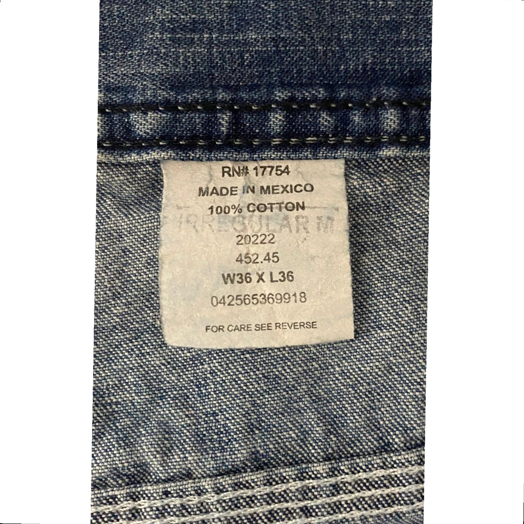 Vintage VINTAGE Key Carpenter Jeans Mens Size 36×36 Blue Regular Rise Mid Inseam 36 Jeans Carpenter Blue Mens Size US 36 / EU 52 - 7 Thumbnail