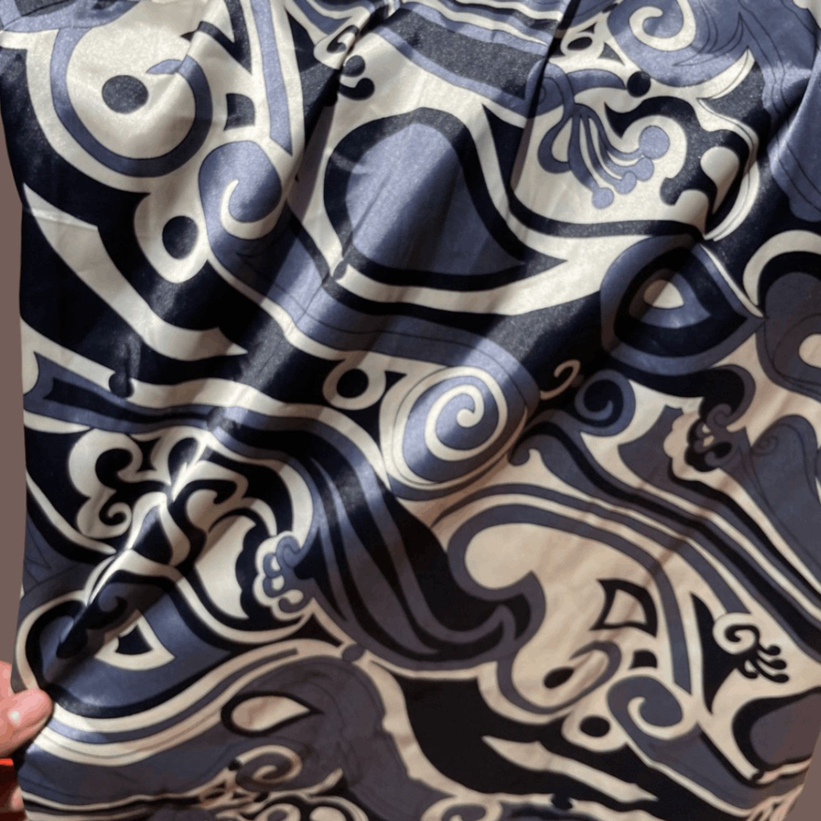 Vintage VTG Swirl Dress | Forever Black Gray | Y2K Clubwear Size M / US 6-8 / IT 42-44 - 4 Thumbnail