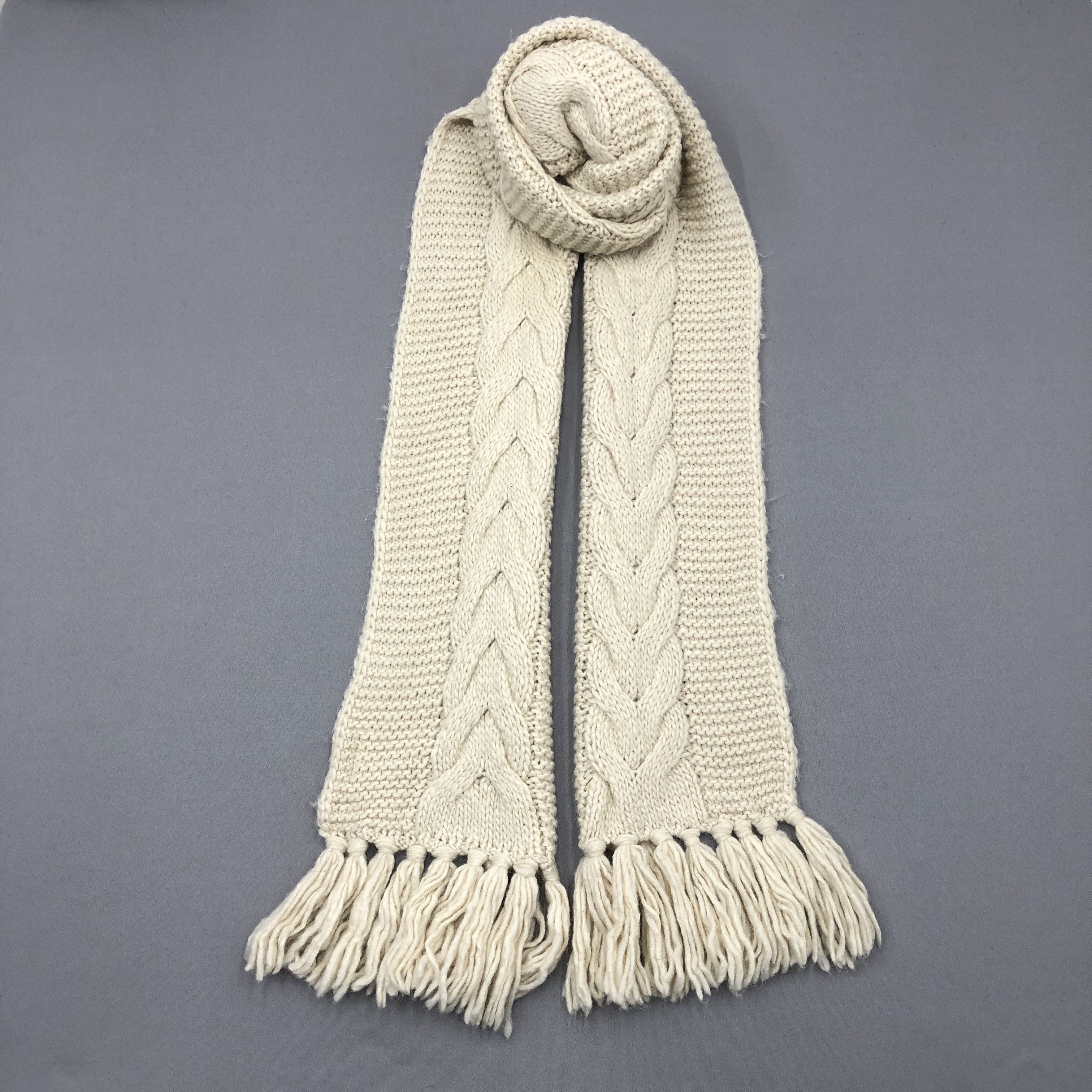 Vintage Uniqlo X JW Anderson Scarf Muffler Wool Knit Scarves