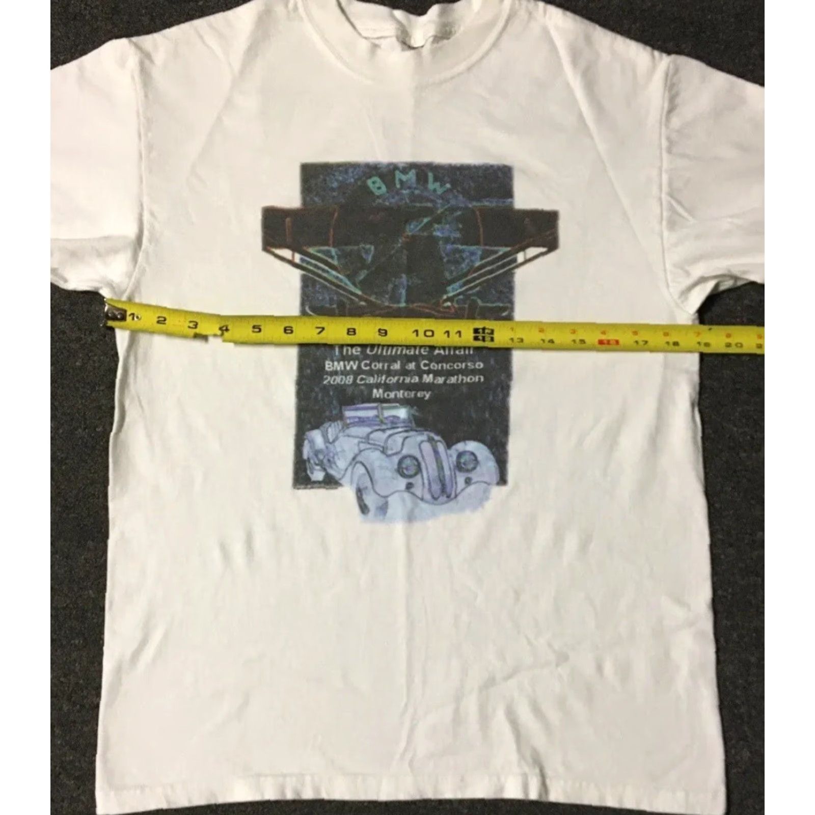 BMW Vtg BMW Corral Marathon Shirt M Car Hot Rod Monterey California Biker Grunge 90s Shirt Mens White XS S Regular Ride 80s USA Harley Vintage Car Size US S / EU 44-46 / 1 - 3 Thumbnail