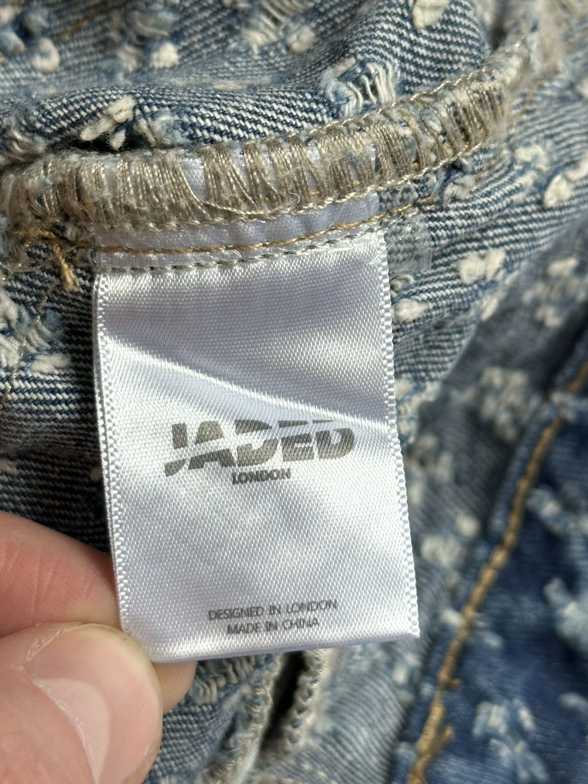 Other Jaded London Jeans Womens 26 Blue Distressed Boyfriend Size 26" / US 2 / IT 38 - 9 Thumbnail