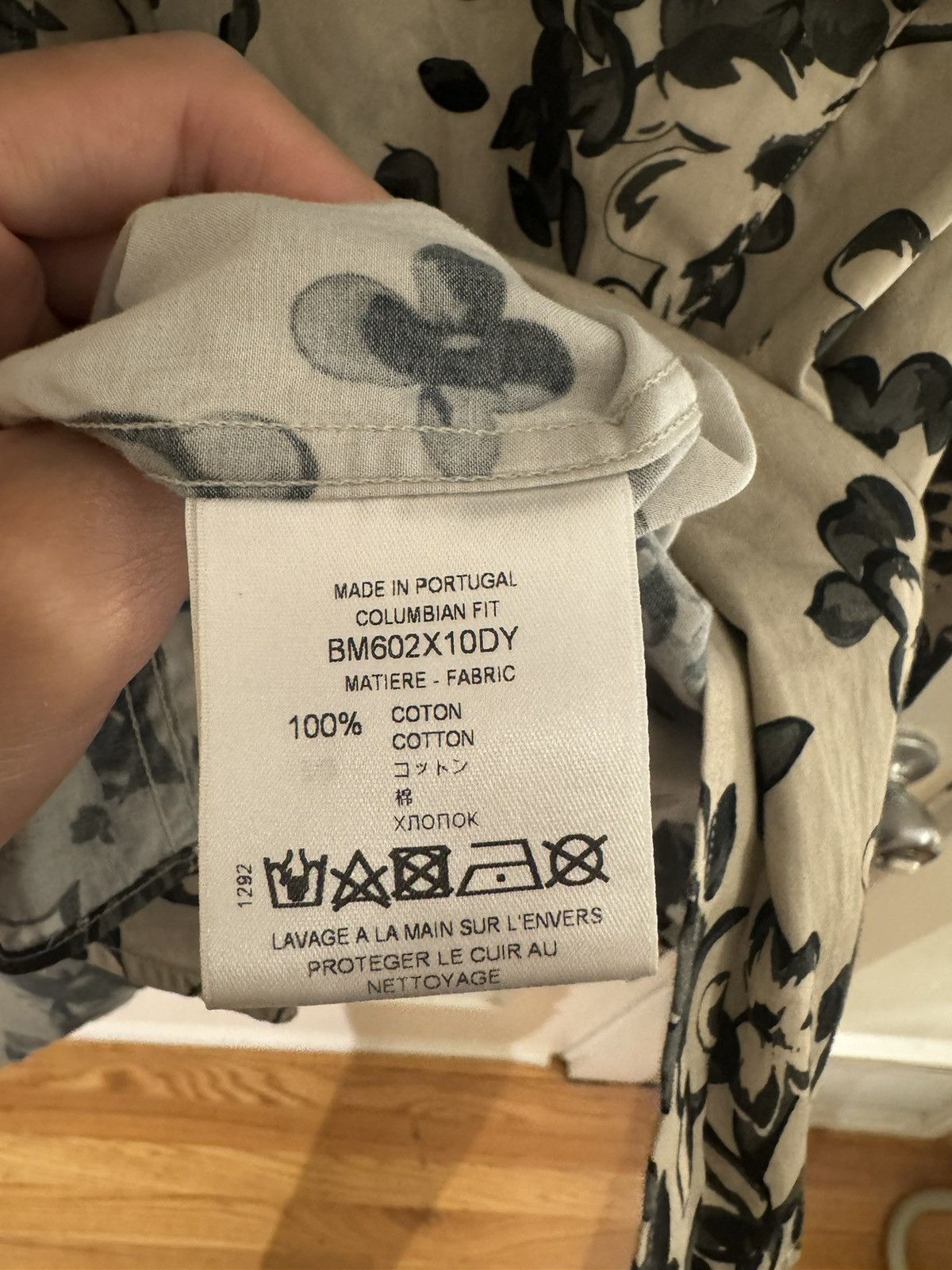 Givenchy Givenchy 18ss Floral Shirt Size US L / EU 52-54 / 3 - 5 Thumbnail