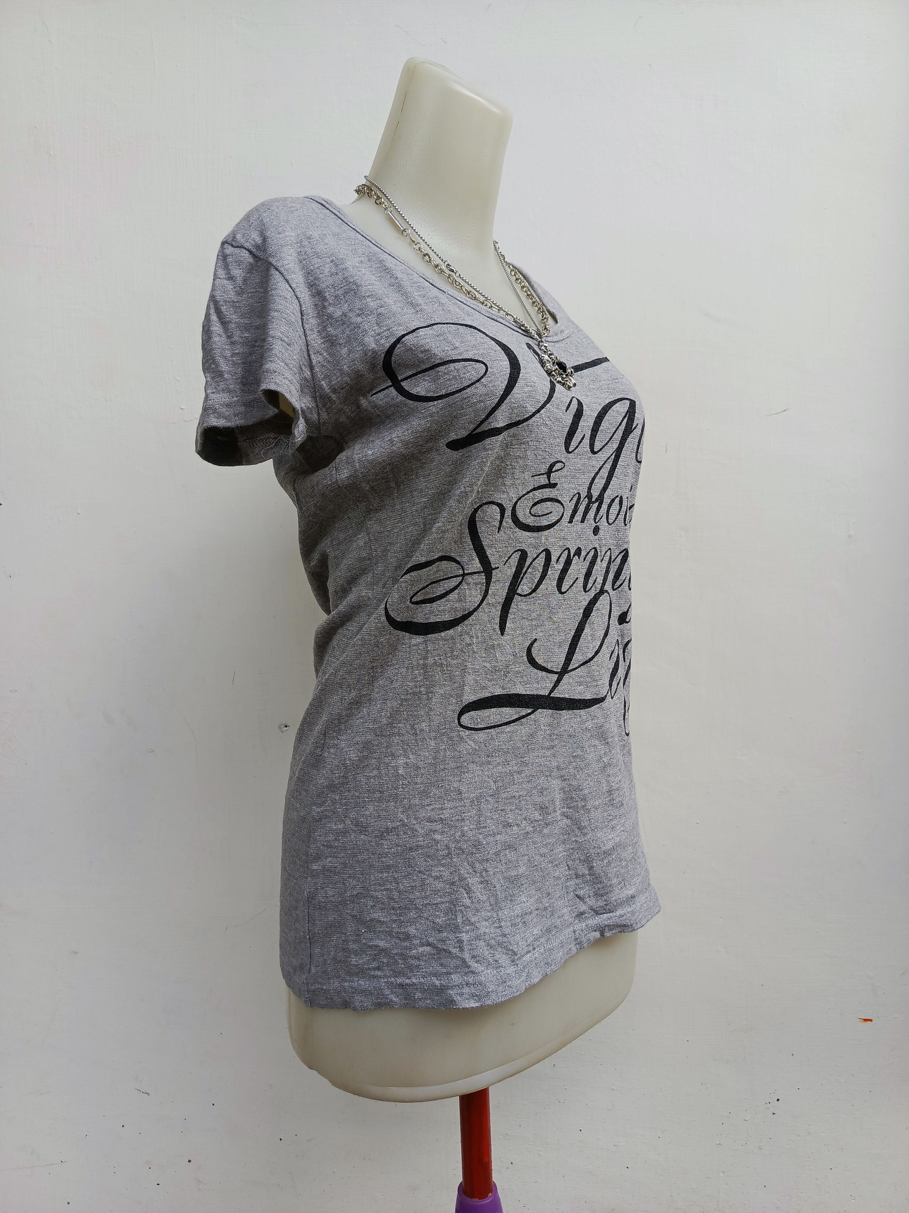 Japanese Brand Space Opera Vigor Emotion Grey T-Shirt Size M / US 6-8 / IT 42-44 - 3 Thumbnail